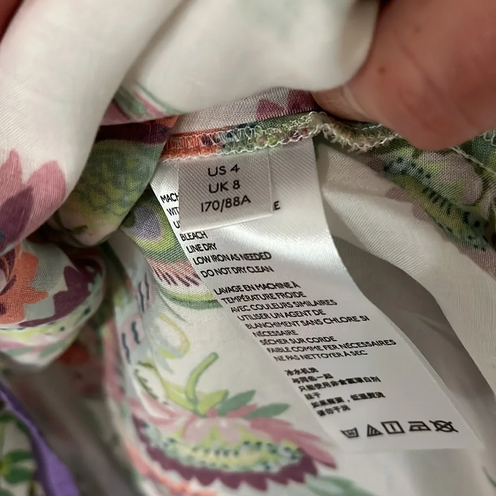 RARE! Anthropologie Analise midi length fairy hem birds of paradise dress, 4 - Picture 11 of 11